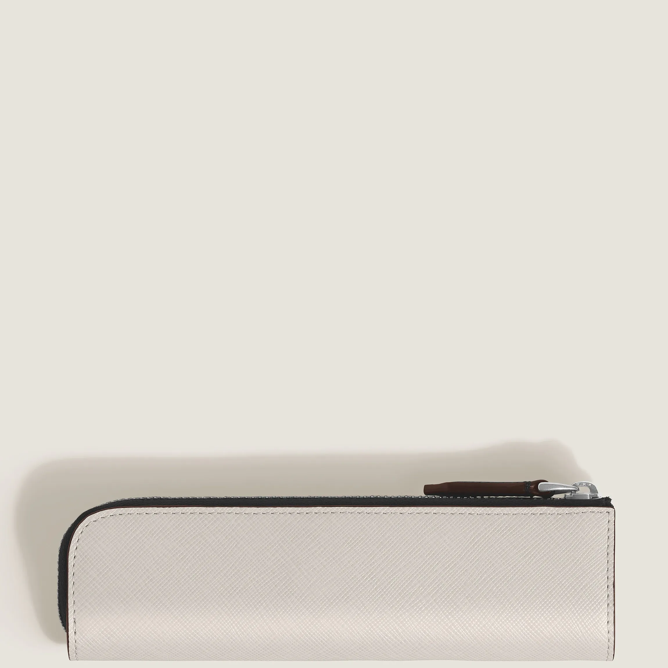 Astuccio con Cerniera per 1 Strumento da Scrittura in Pelle Sartorial