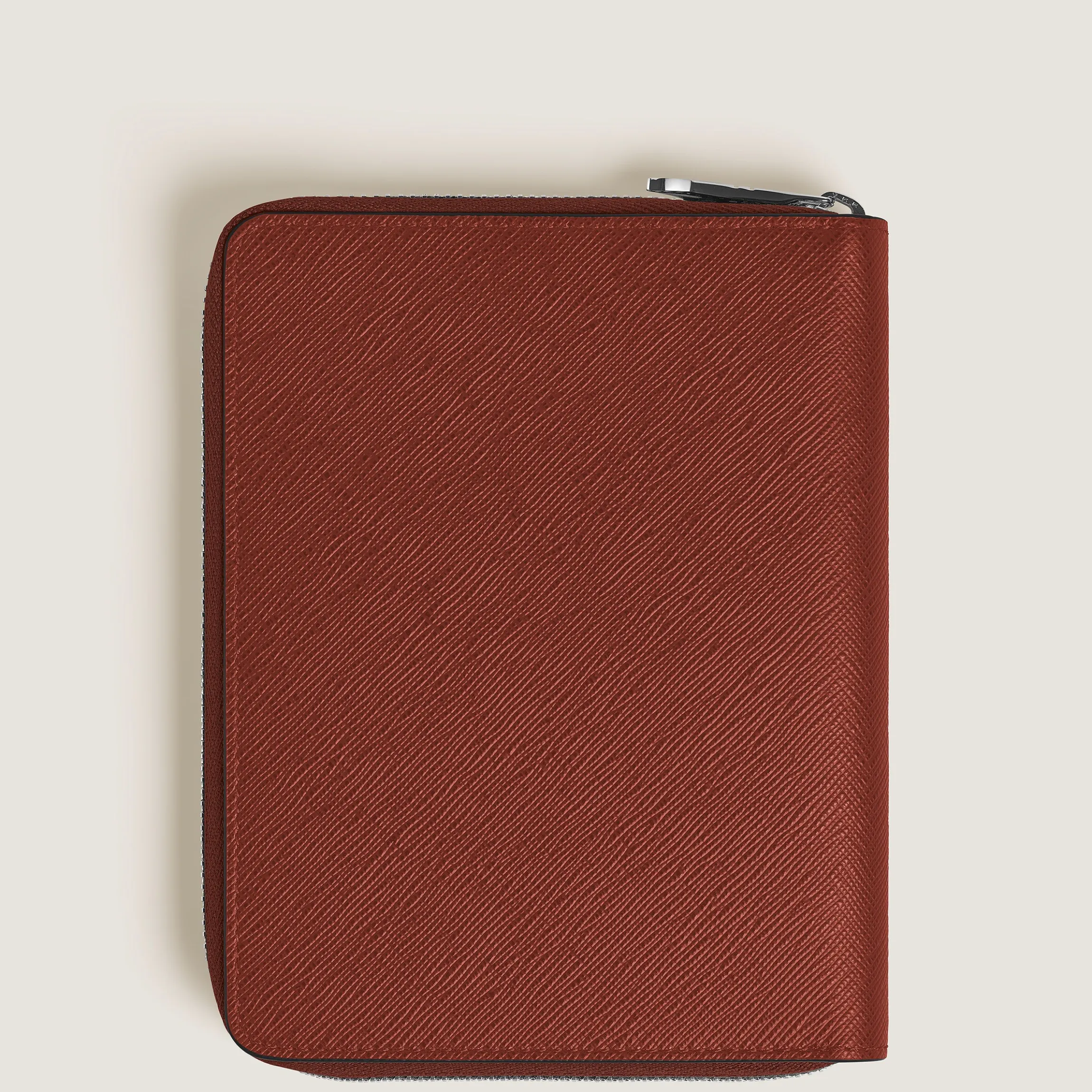 Astuccio con Cerniera per 5 Strumenti da Scrittura in Pelle Sartorial