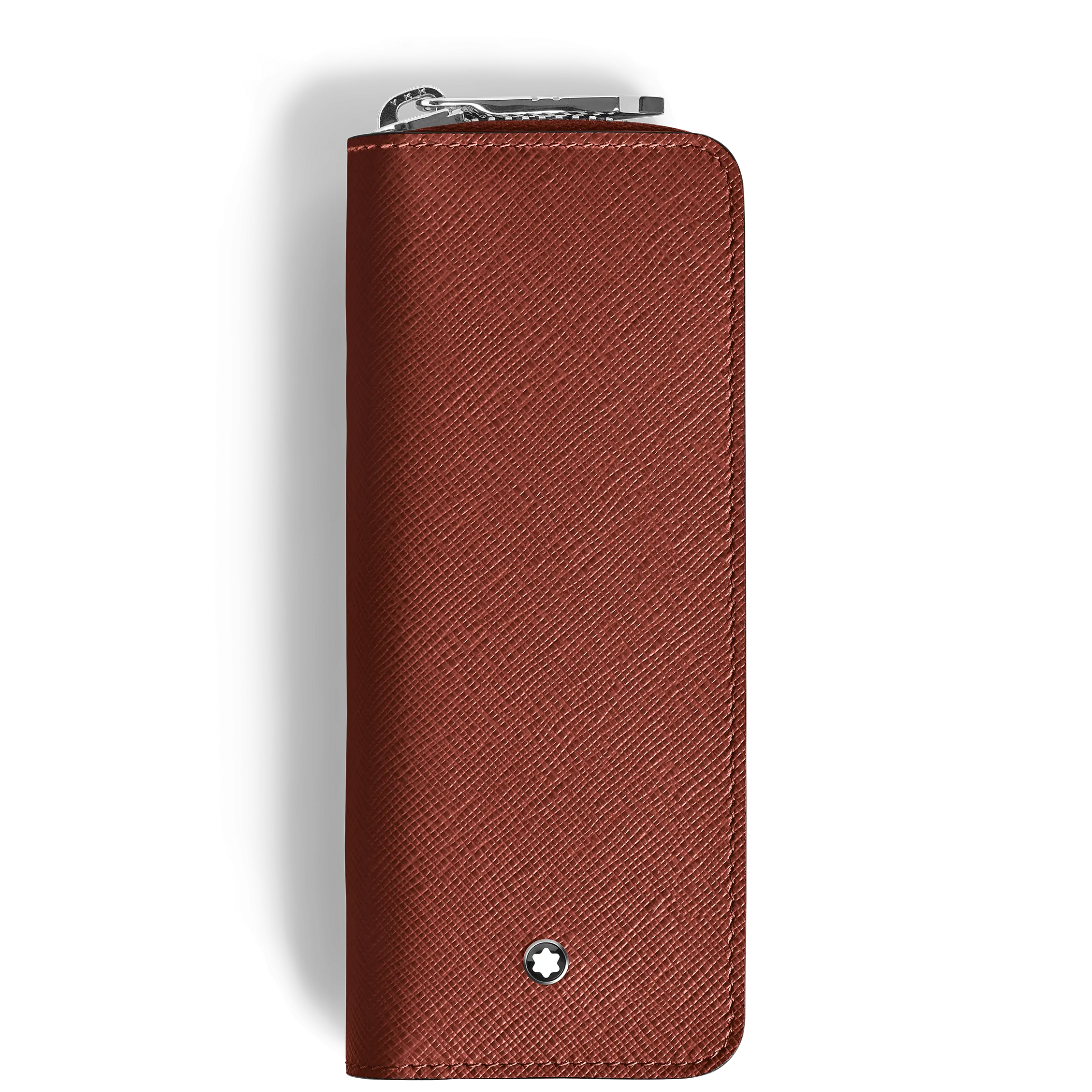 Astuccio con Cerniera per 2 Strumento da Scrittura in Pelle Sartorial