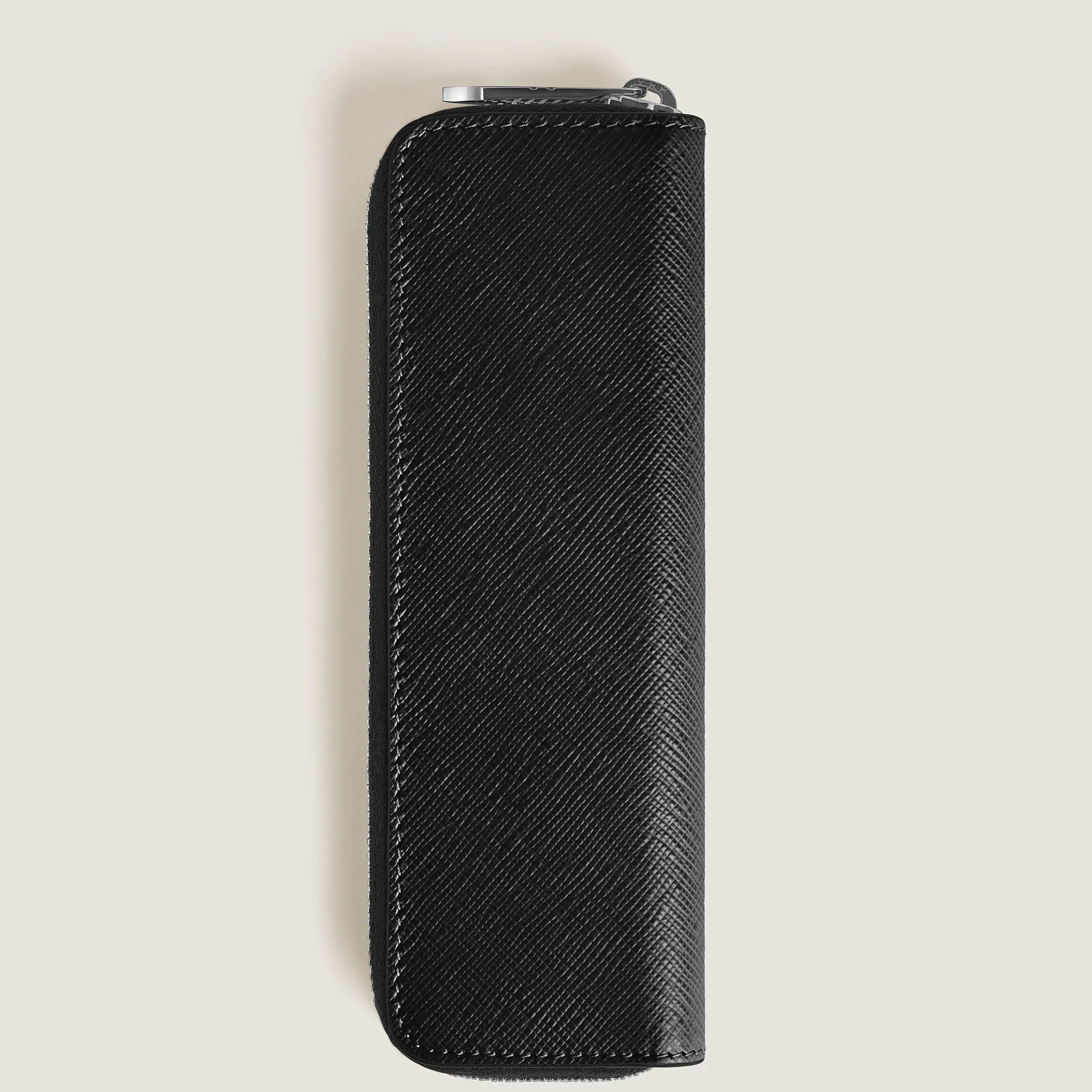 Astuccio con Cerniera per 1 Strumento da Scrittura in Pelle Sartorial