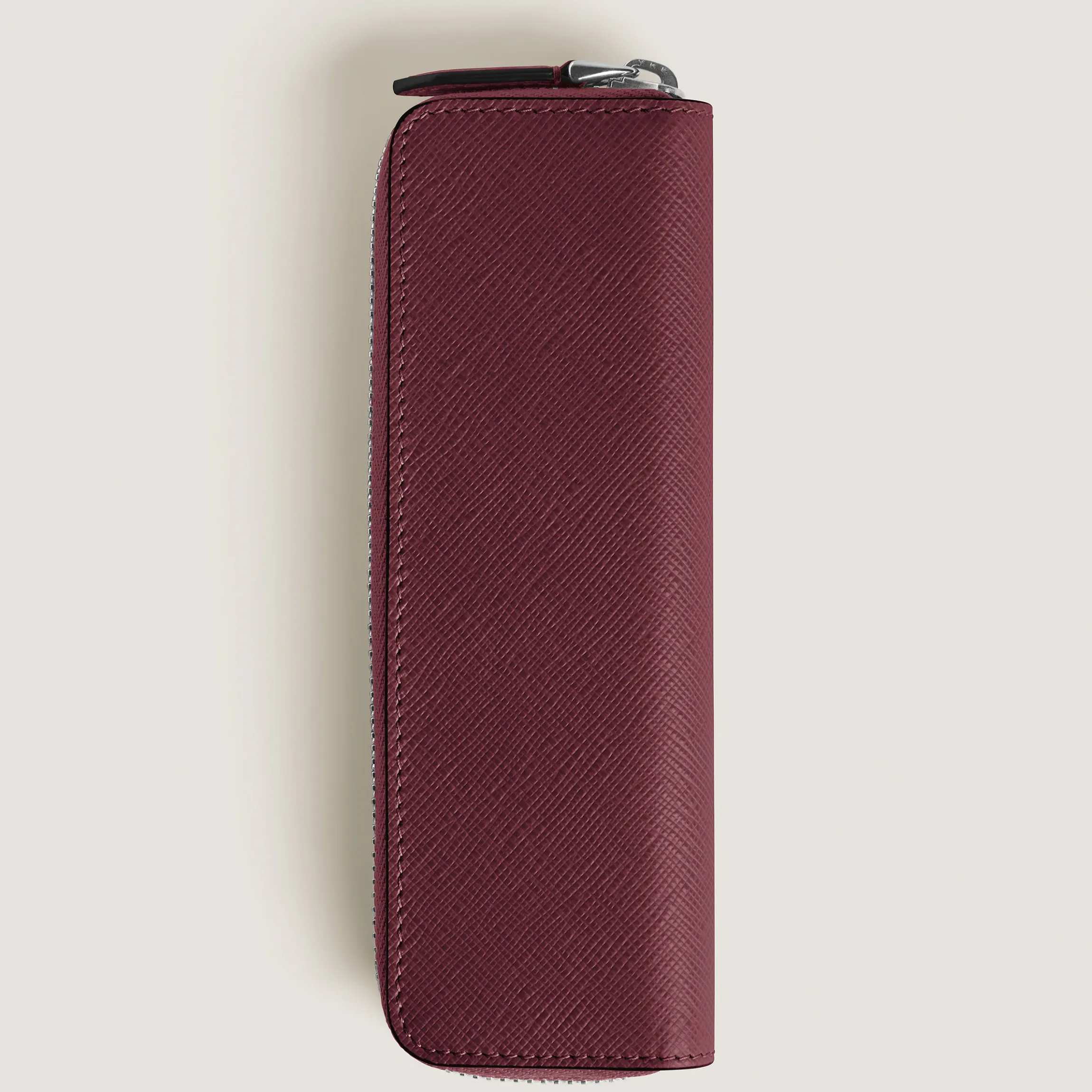 Astuccio con Cerniera per 1 Strumento da Scrittura in Pelle Sartorial