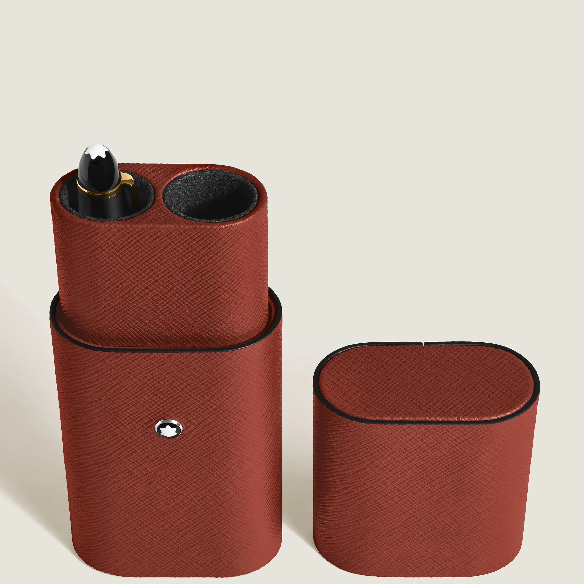 Astuccio per 2 Strumenti da Scrittura in Pelle Sartorial