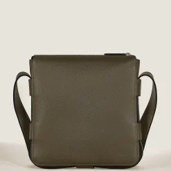 Borsa Messenger Cintura Verticale in Pelle Sartorial