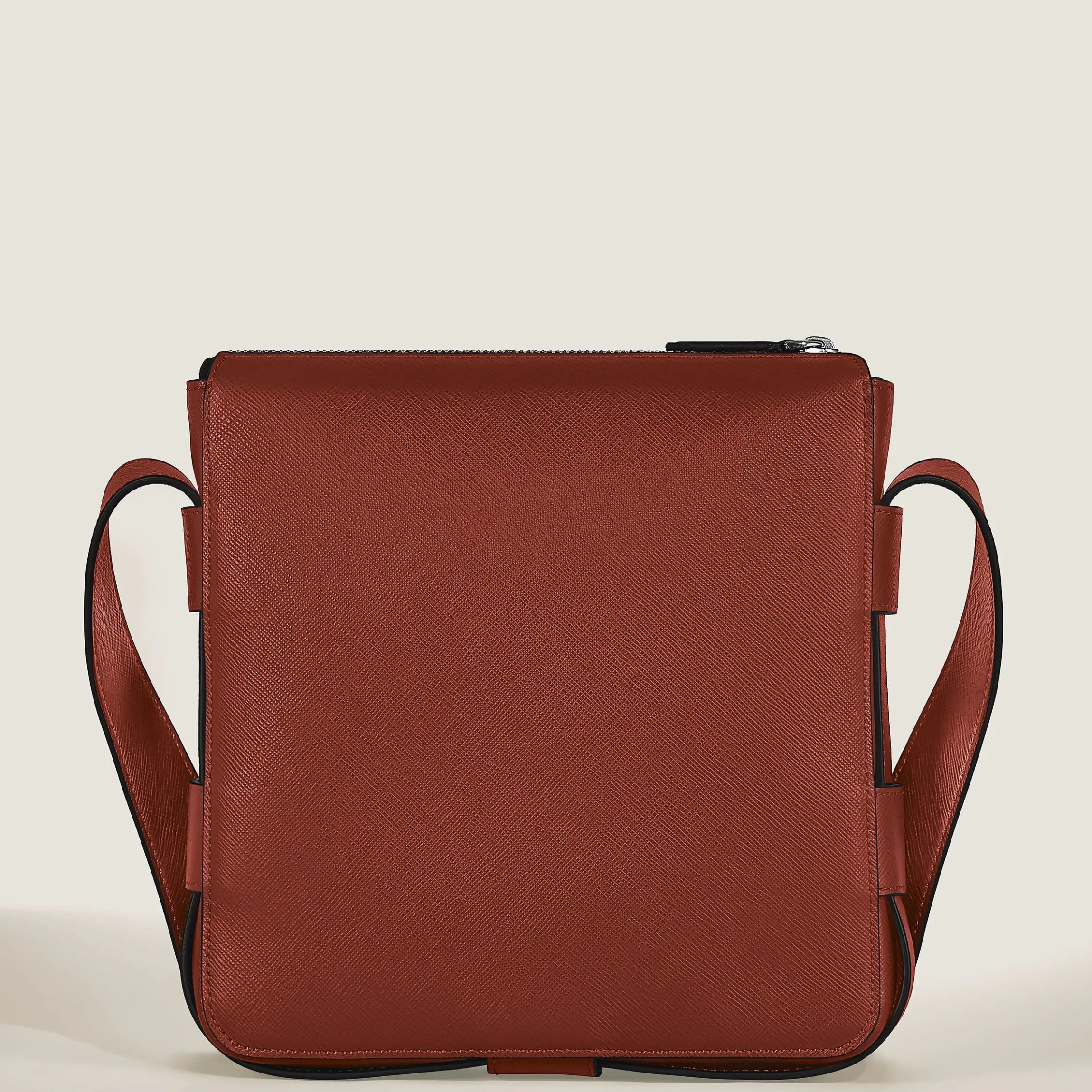 Borsa Messenger Verticale in Pelle Sartorial