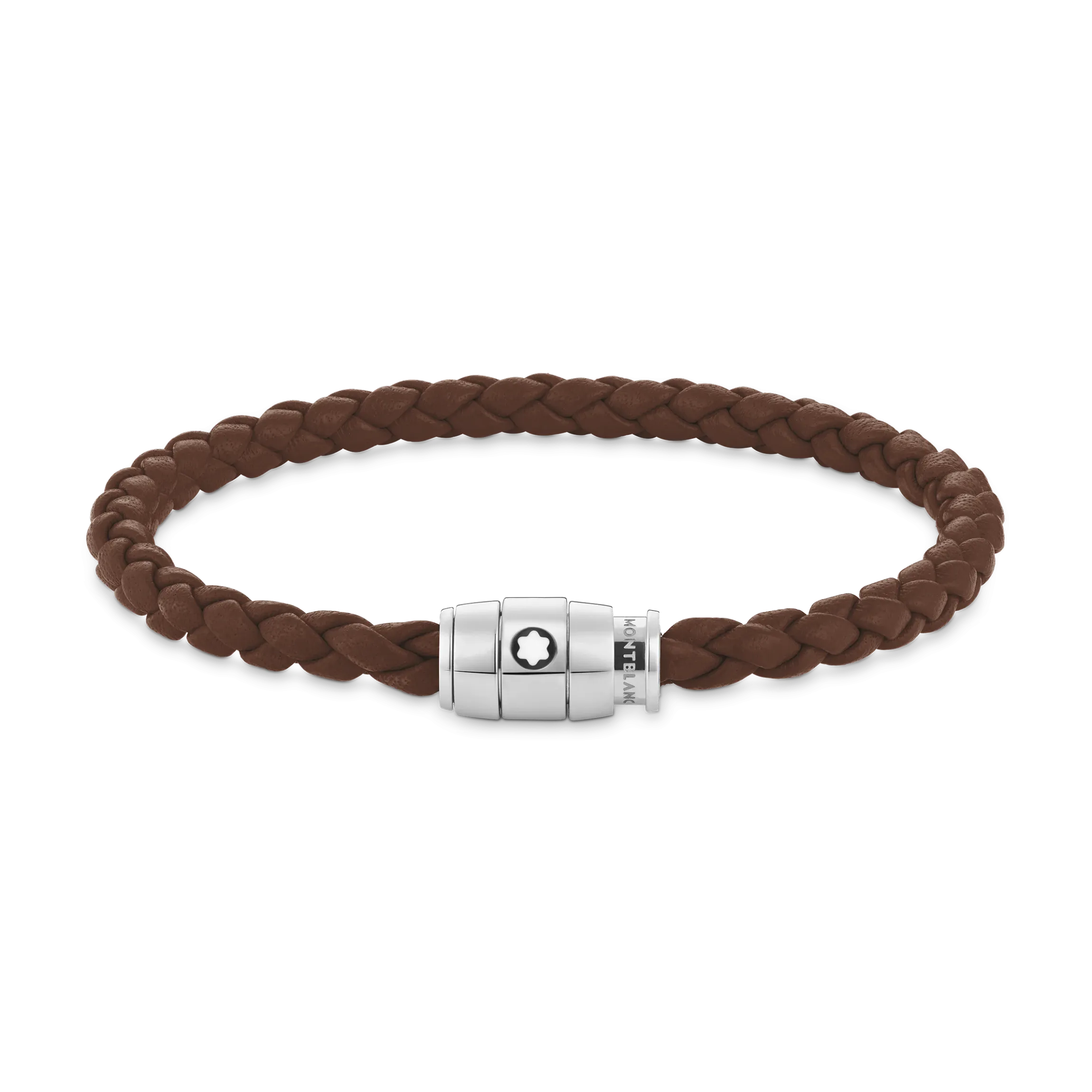 Bracciale Con Chiusura a 3 Anelli in Pelle Soft