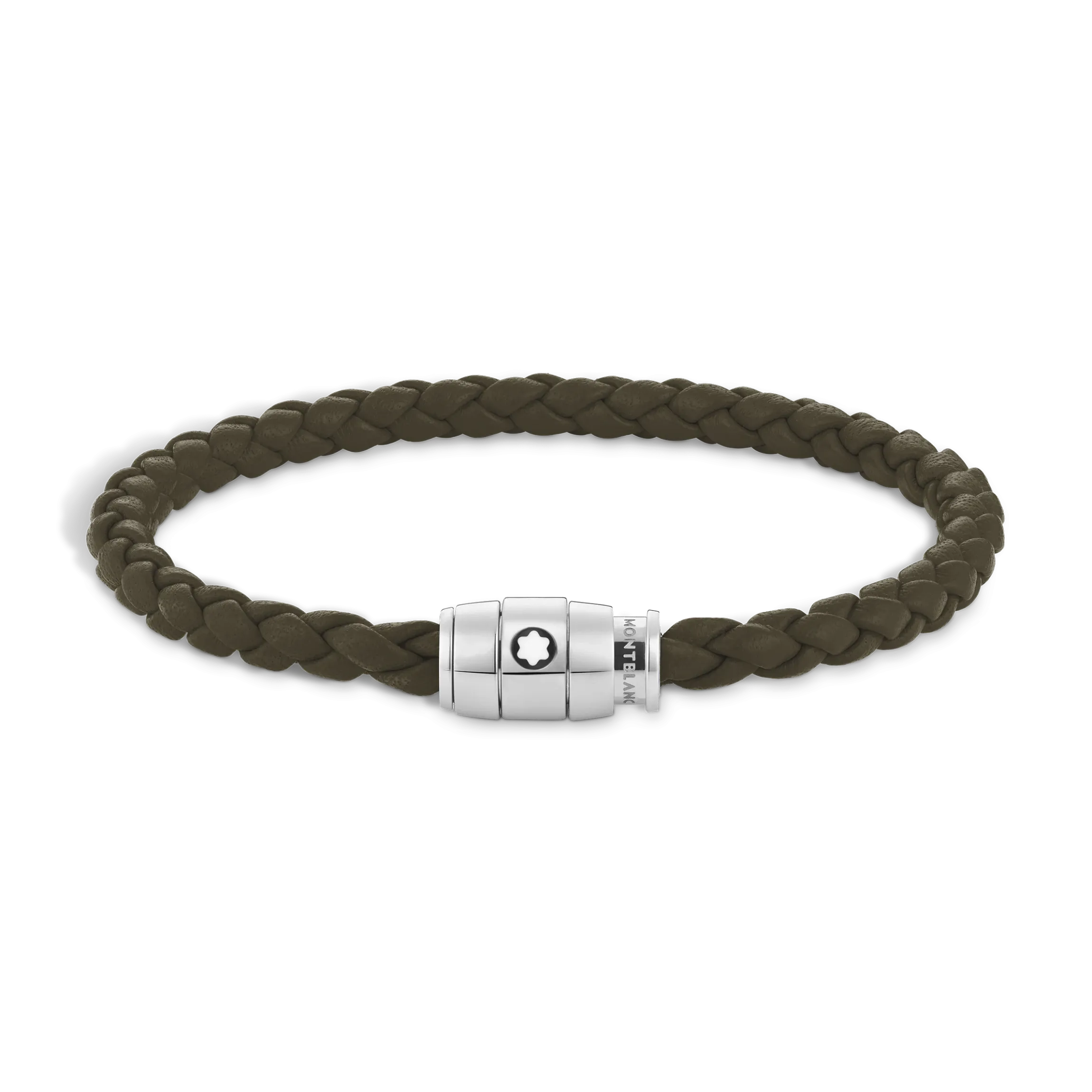 Bracciale Con Chiusura a 3 Anelli in Pelle Soft
