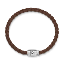 Bracciale Con Chiusura a 3 Anelli in Pelle Soft