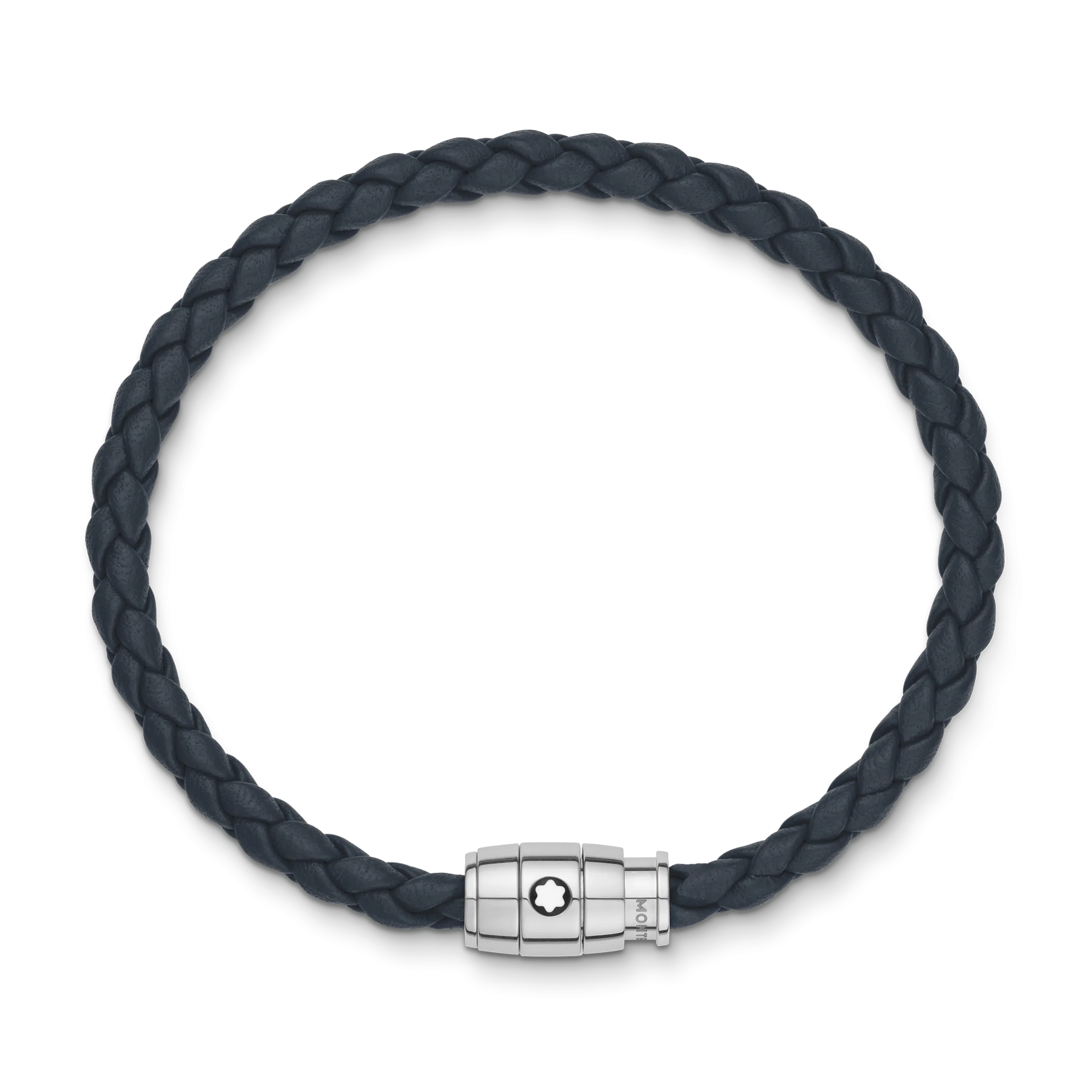 Bracciale Con Chiusura a 3 Anelli in Pelle Soft