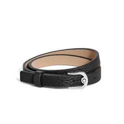 Bracciale Regolabile Horseshoe in Pelle con Grana