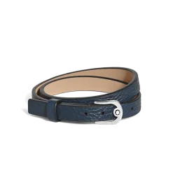 Bracciale Regolabile Horseshoe in Pelle con Grana
