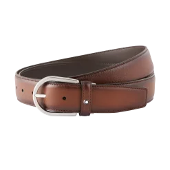 Cintura Horseshoe 35 mm in Pelle