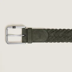 Cintura 35 mm in Suede con Fibbia Quadrata Meisterstück XL