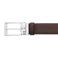 Cintura Rettangolare 35 mm in Pelle Sartorial