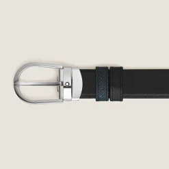 Cintura Reversibile Horseshoe 30 mm in Pelle Sartorial