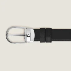 Cintura Reversibile Horseshoe 30 mm in Pelle Sartorial
