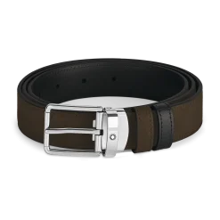 Cintura reversibile 30 mm in pelle marrone/nera con fibbia Everyday