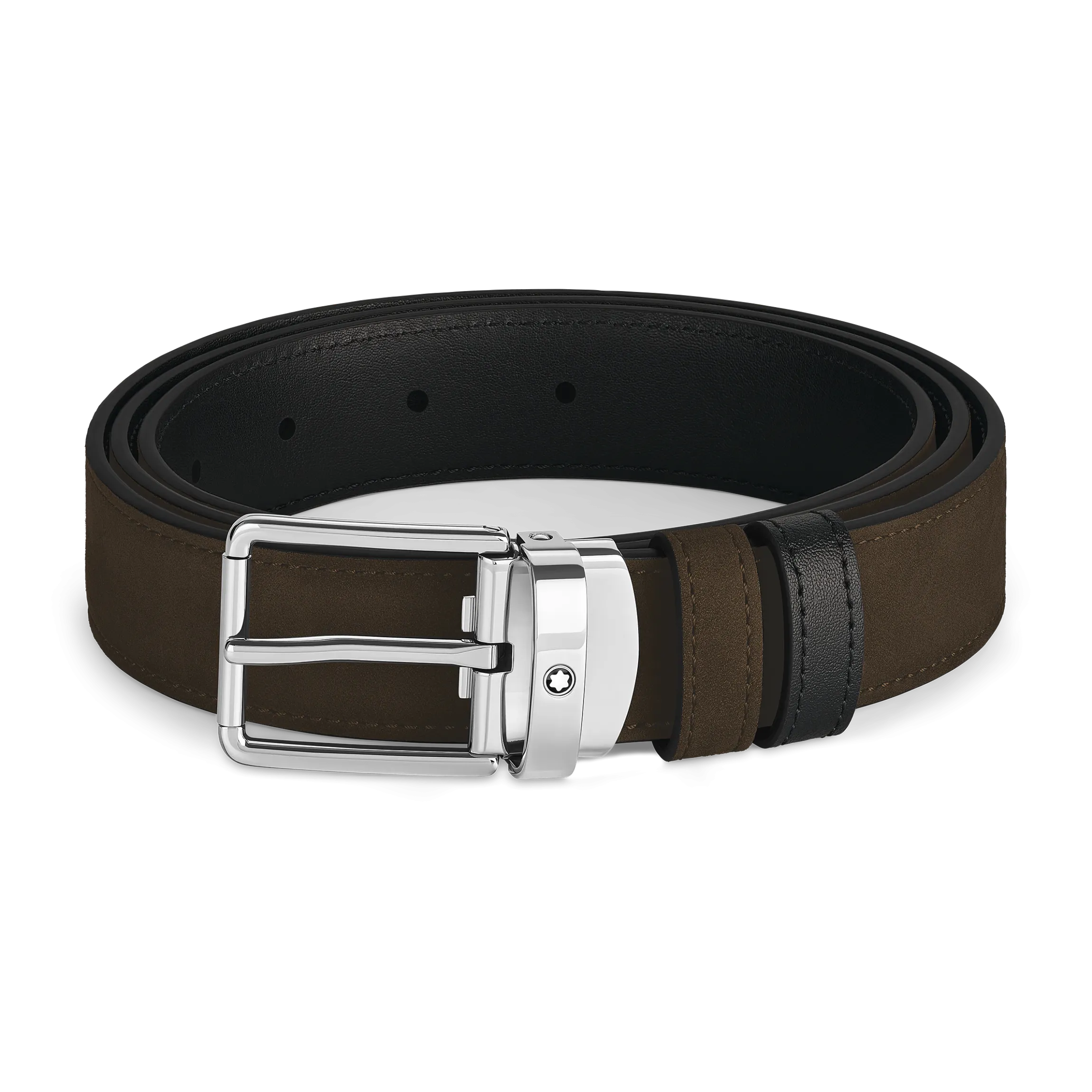 Cintura reversibile 30 mm in pelle marrone/nera con fibbia Everyday