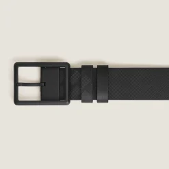 Cintura Reversibile 35 mm in Pelle Sartorial con Fibbia Rettangolare