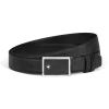 Cintura Reversibile 30 mm in Pelle Sartorial con Fibbia a Placca