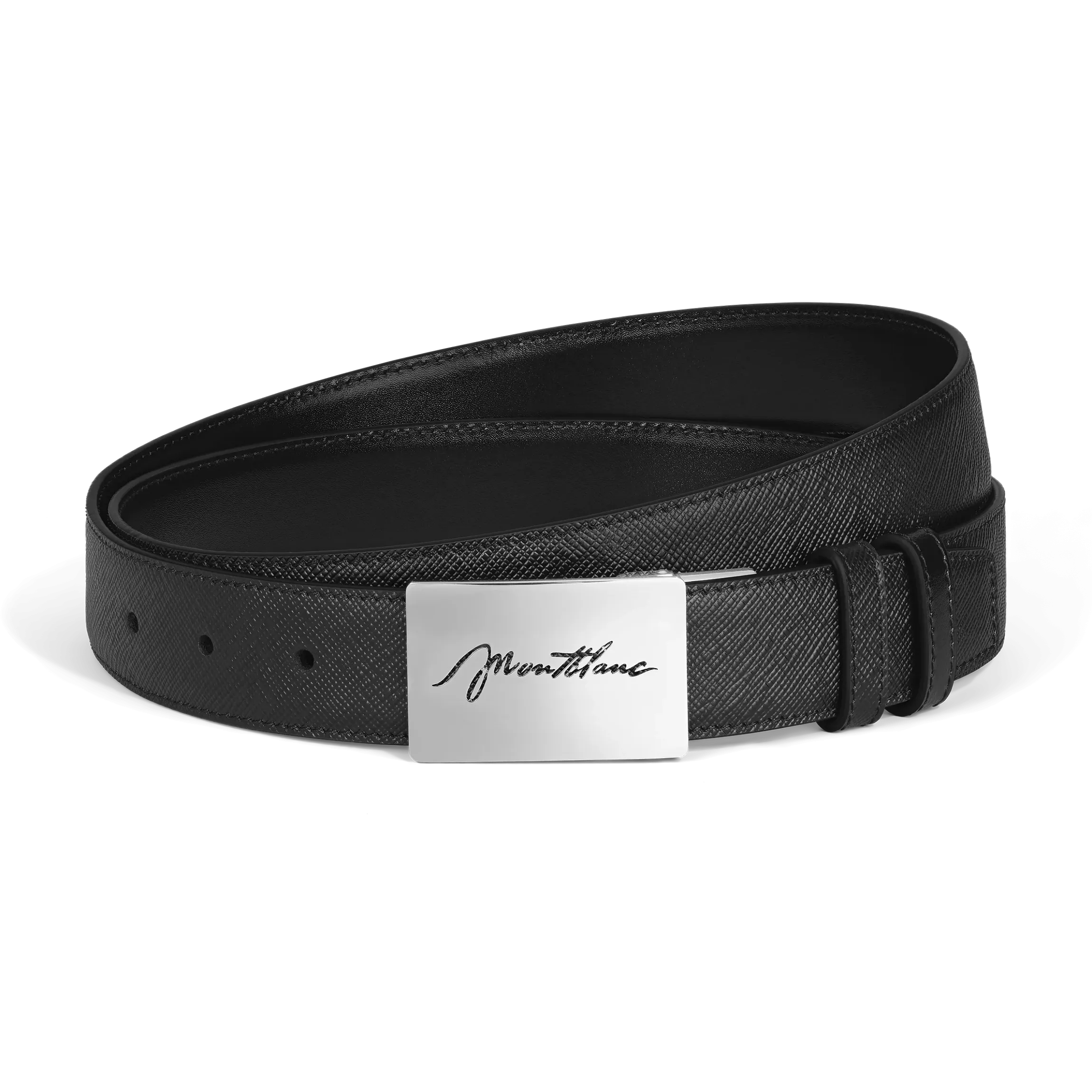 Cintura Reversibile 30 mm in Pelle Sartorial con Fibbia a Placca
