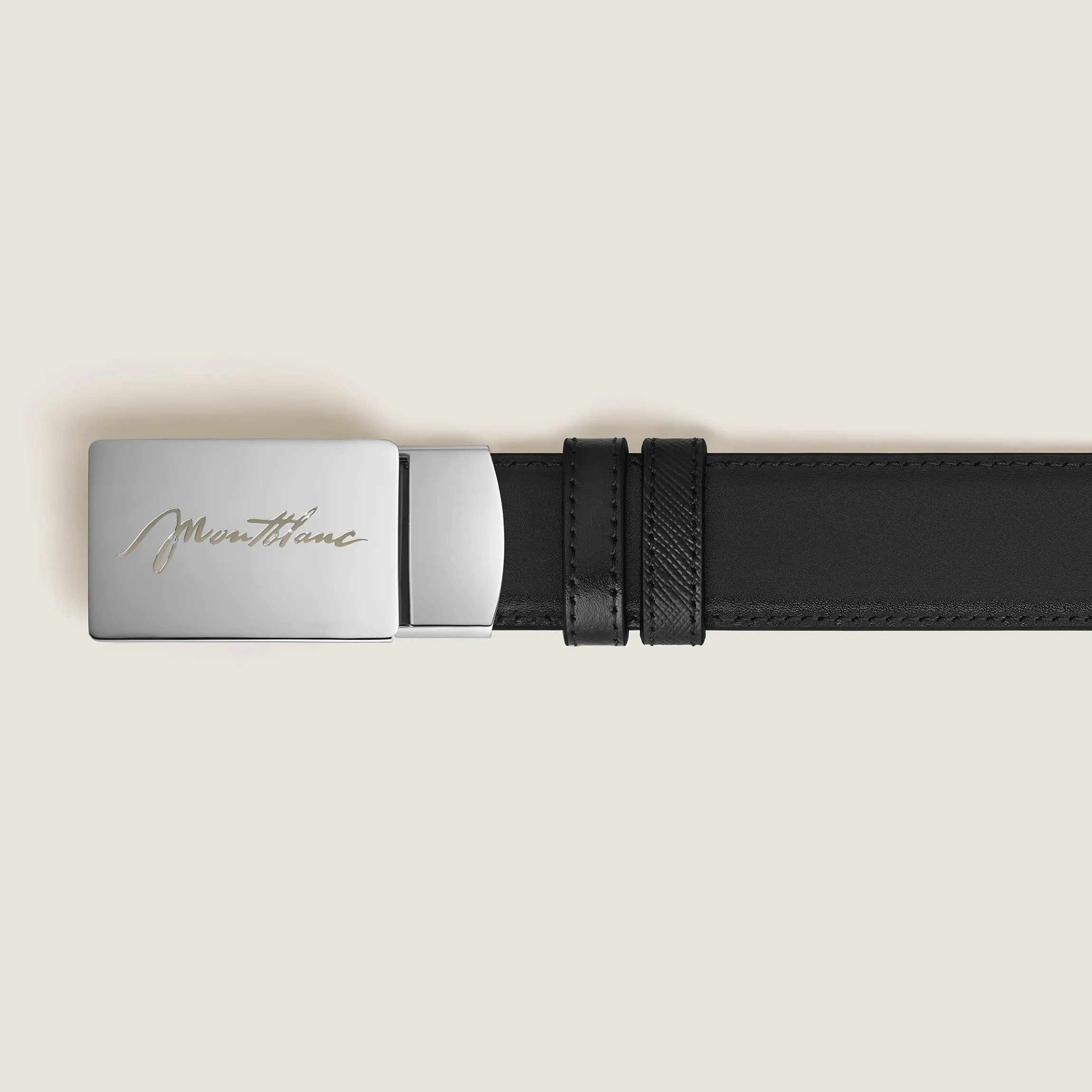 Cintura Reversibile 30 mm in Pelle Sartorial con Fibbia a Placca