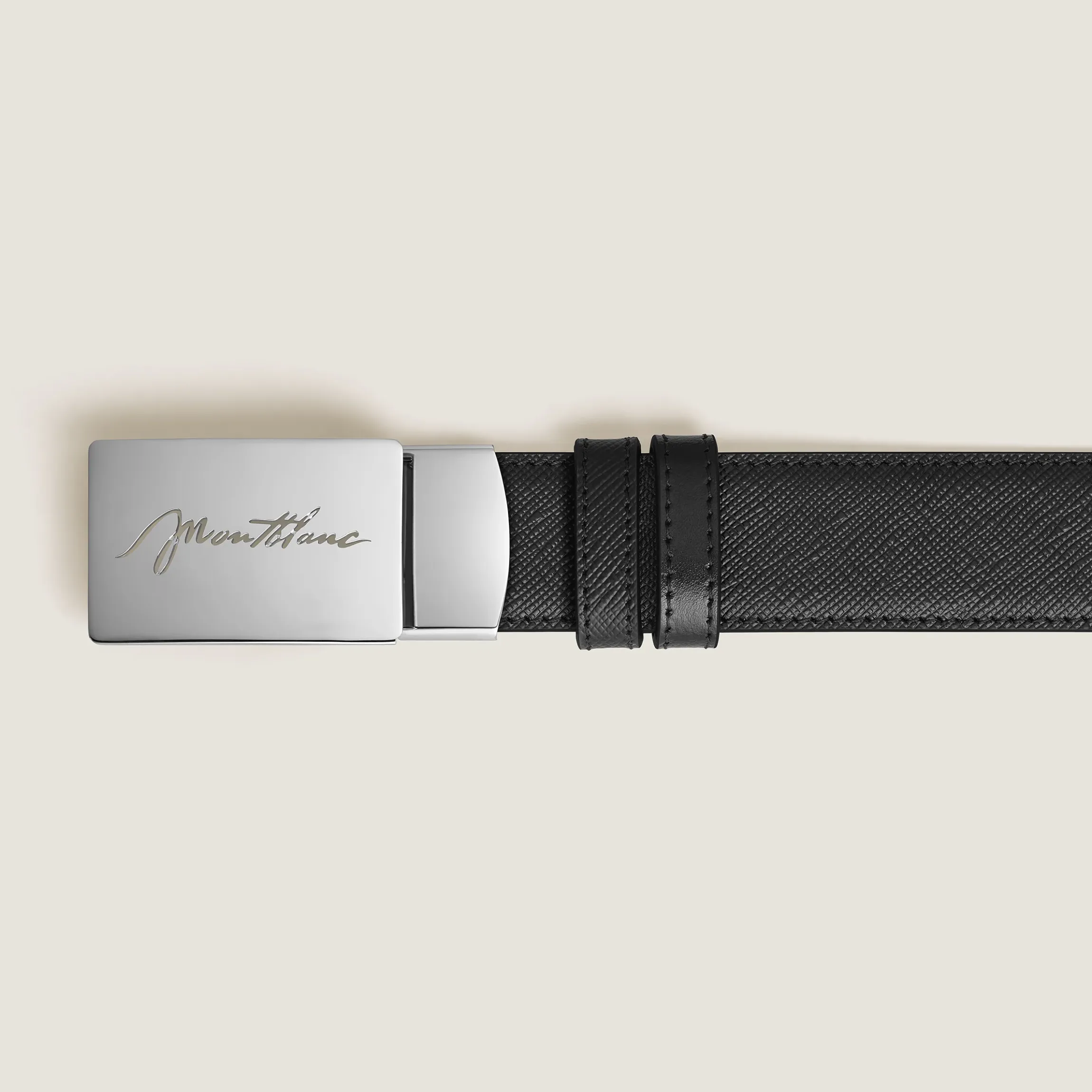 Cintura Reversibile 30 mm in Pelle Sartorial con Fibbia a Placca