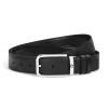 Cintura Reversibile 35 mm in Pelle Sartorial con Fibbia Rettangolare