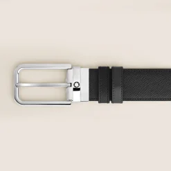 Cintura Reversibile 35 mm in Pelle Sartorial con Fibbia Rettangolare