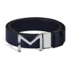 Cintura reversibile 35 mm Meisterstück in pelle nero blu/nera