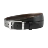 Cintura Reversibile Rettangolare 30 mm in Pelle