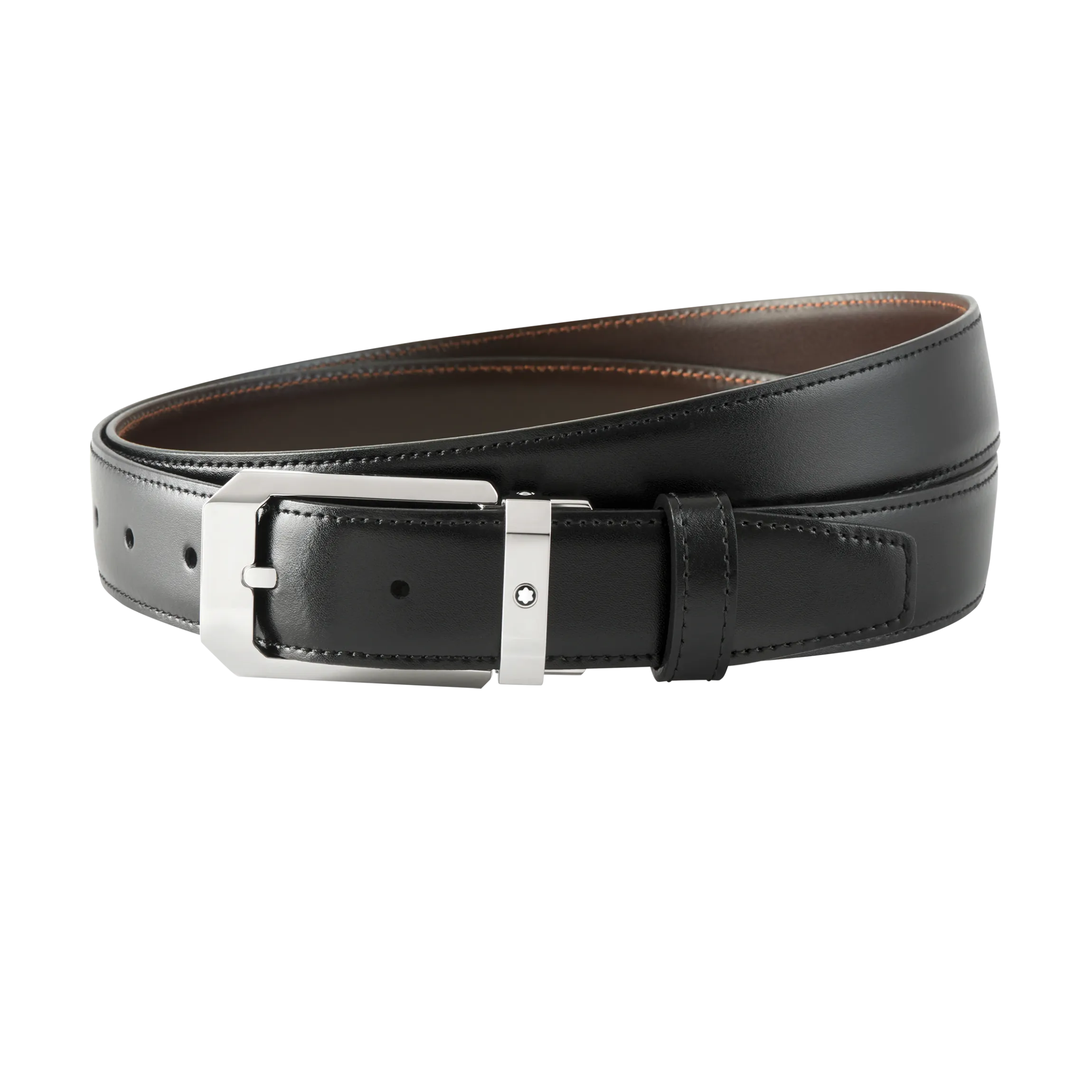 Cintura Reversibile Rettangolare 30 mm in Pelle