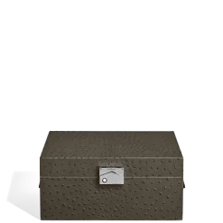 Cofanetto da Collezione per Orologi in Pelle Stampata Struzzo