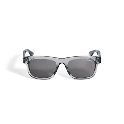 Occhiali da Sole con Montatura Quadrata in Acetato Color Grigio