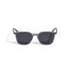 Occhiali da Sole Ovali con Montatura in Acetato Grigio