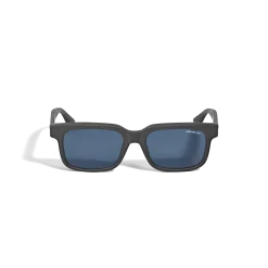 Occhiali da Sole Quadrati con Montatura in Acetato Nero