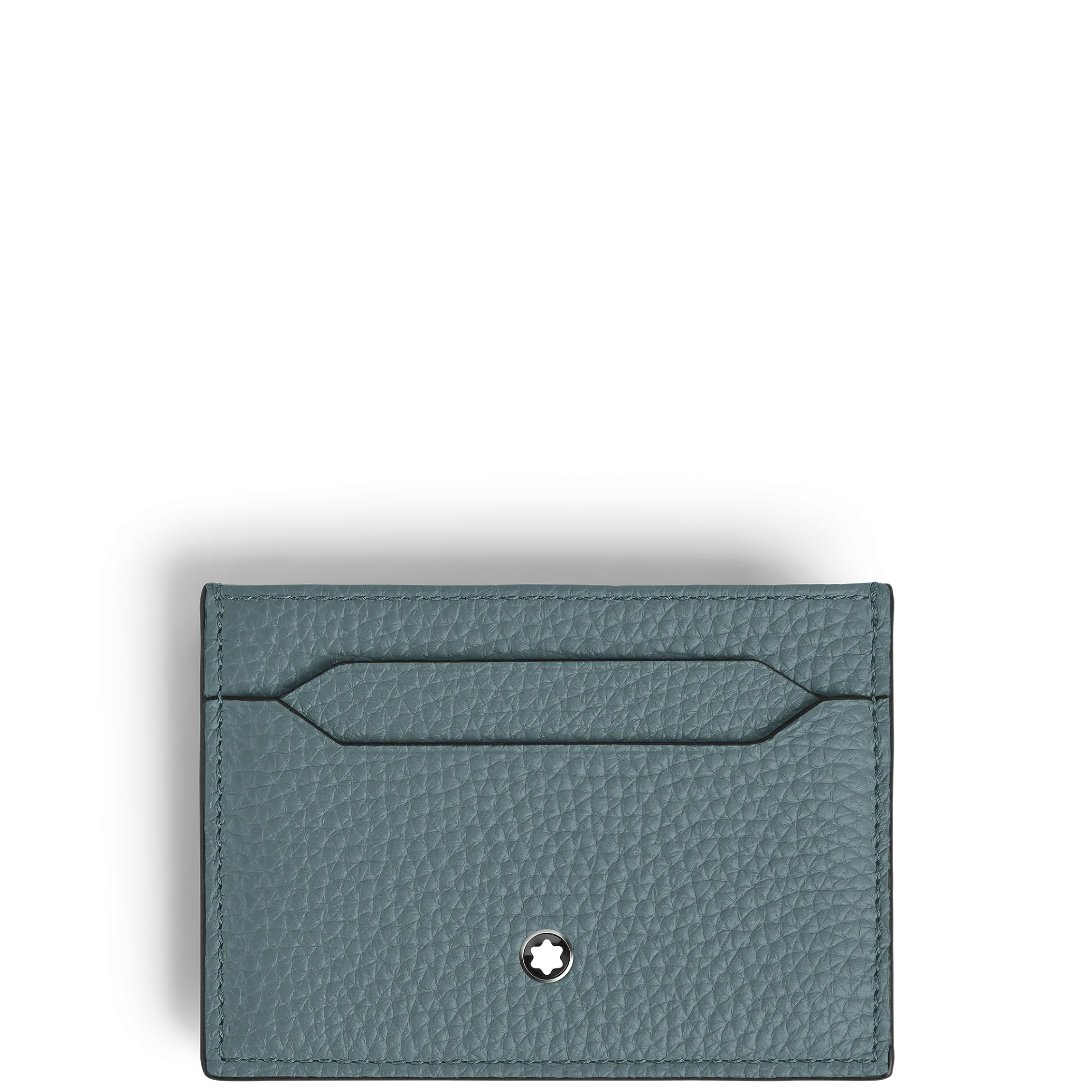 Portacarte 5 Tasche in Pelle con Grana