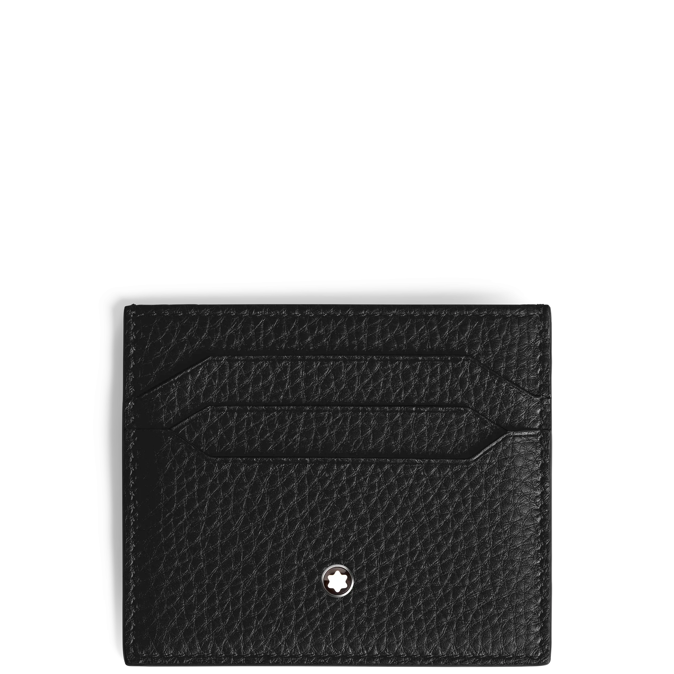 Portacarte 6 Tasche in Pelle con Grana