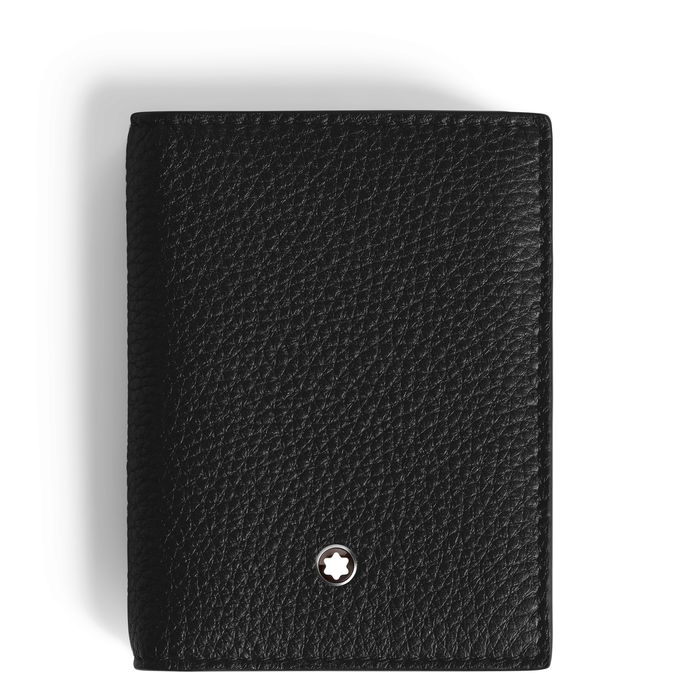 Portacarte 4 Tasche in Pelle con Grana