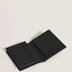 Portacarte 4 Tasche in Pelle con Grana