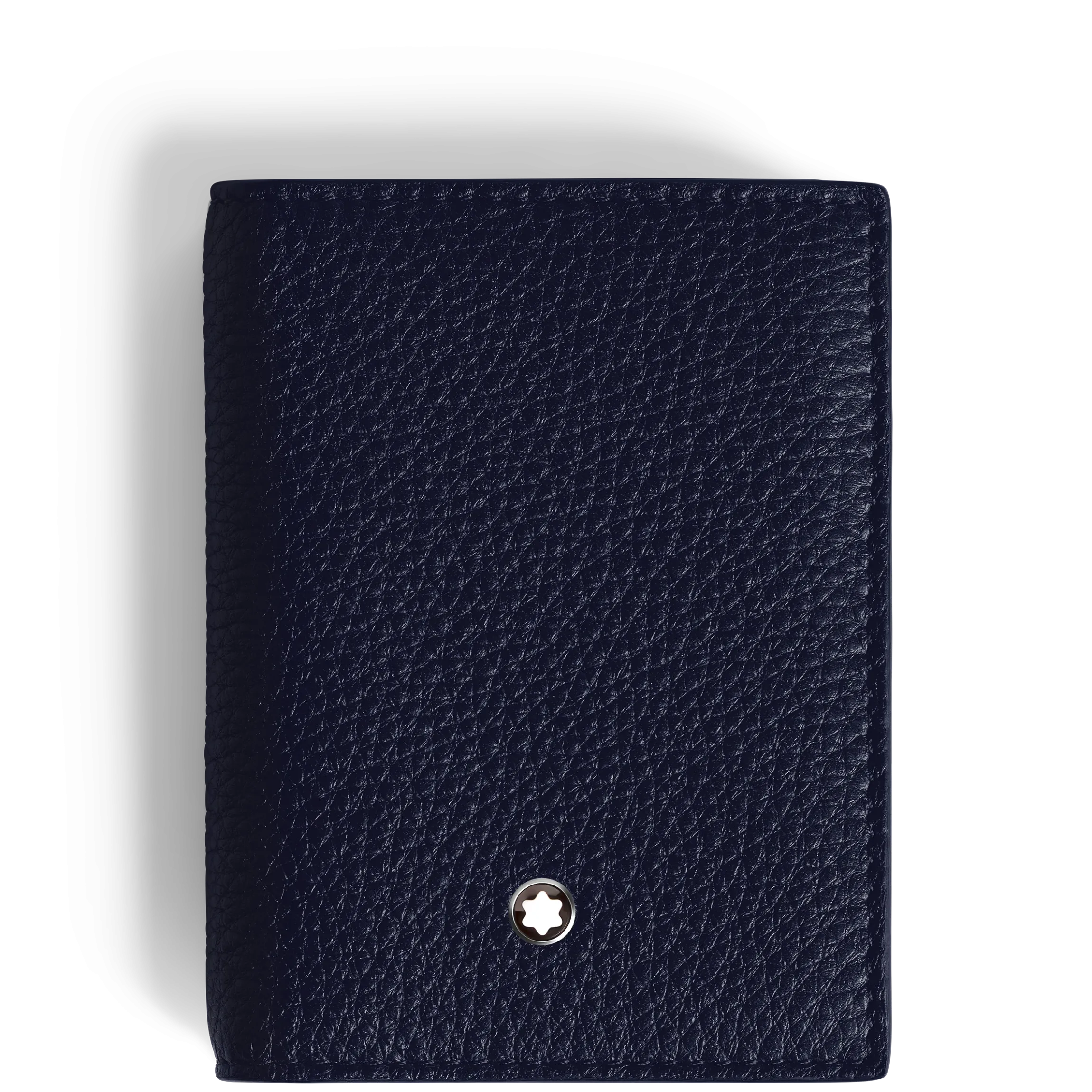 Portacarte 4 Tasche in Pelle con Grana