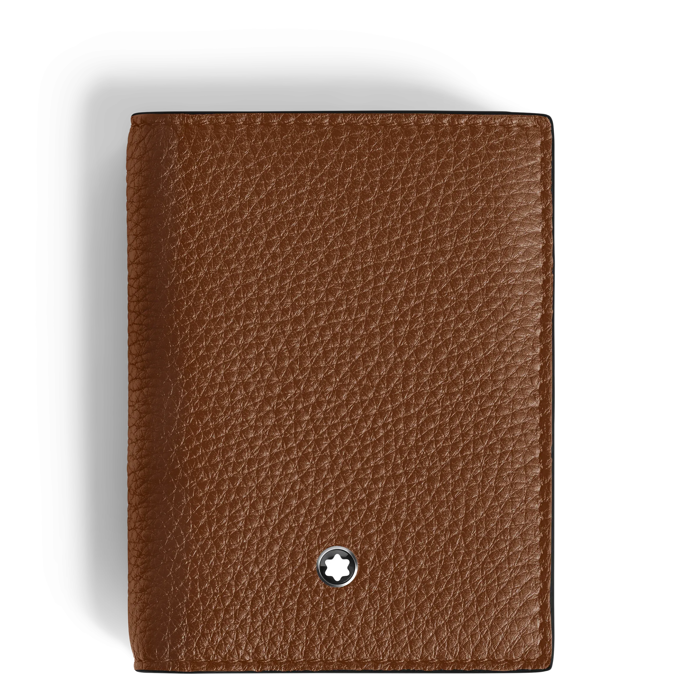 Portacarte 4 Tasche in Pelle con Grana