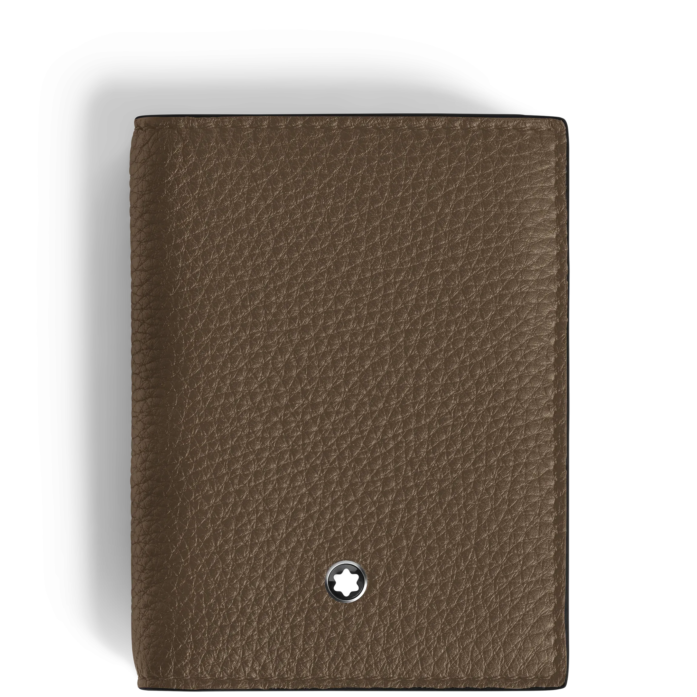 Portacarte 4 Tasche in Pelle con Grana