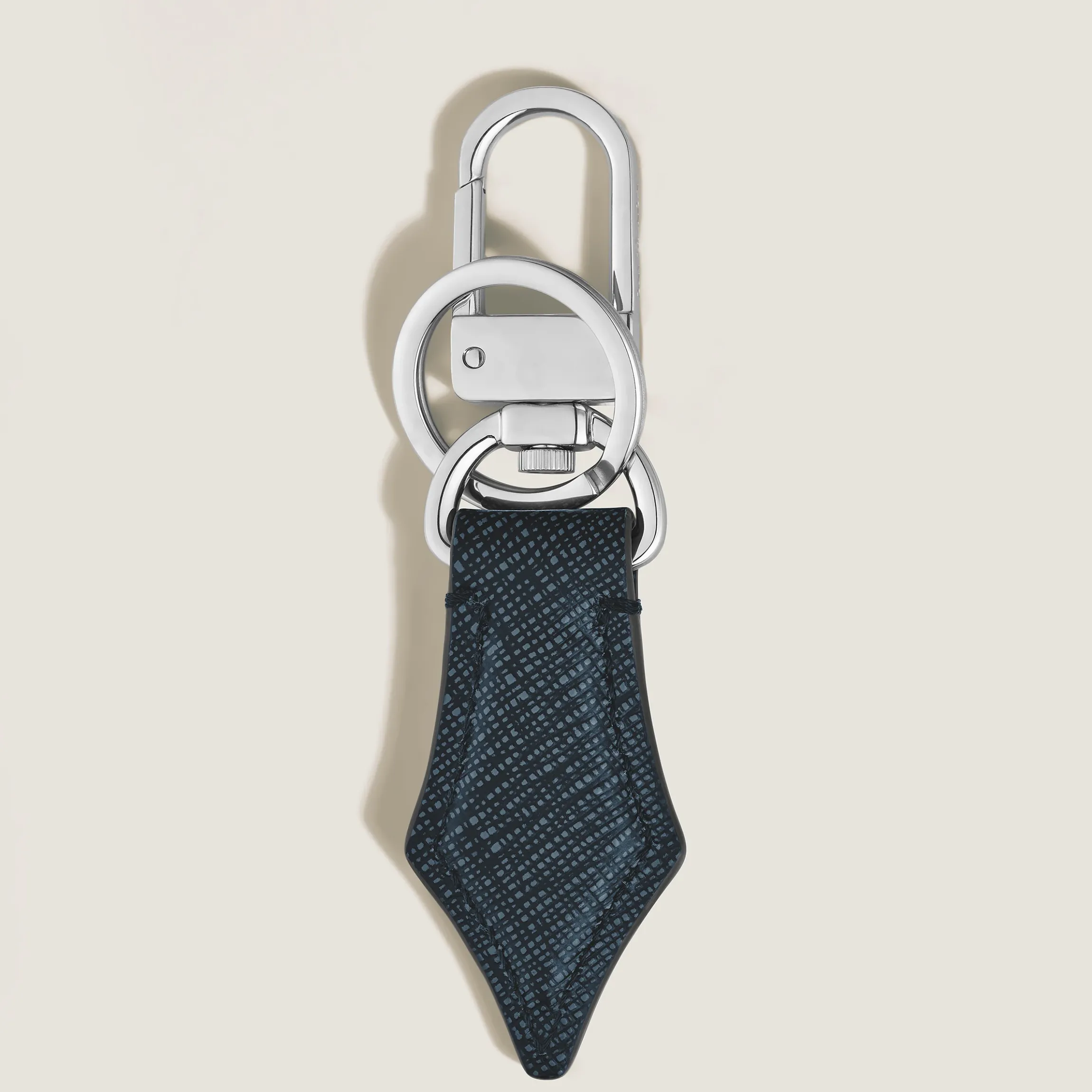 Portachiavi a Forma di Pennino in Pelle Sartorial