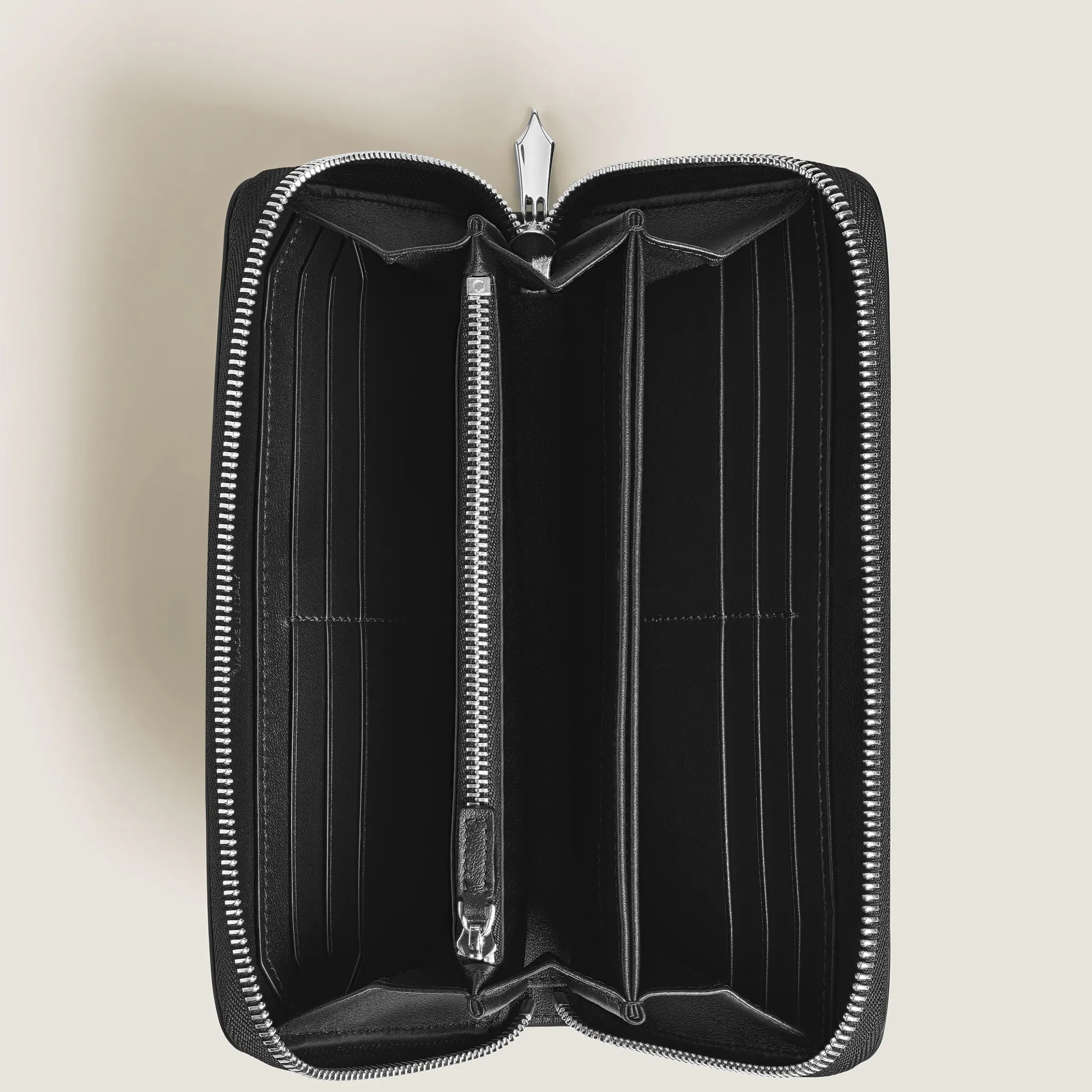 Portafoglio Continental 12 Tasche in Pelle Sartorial