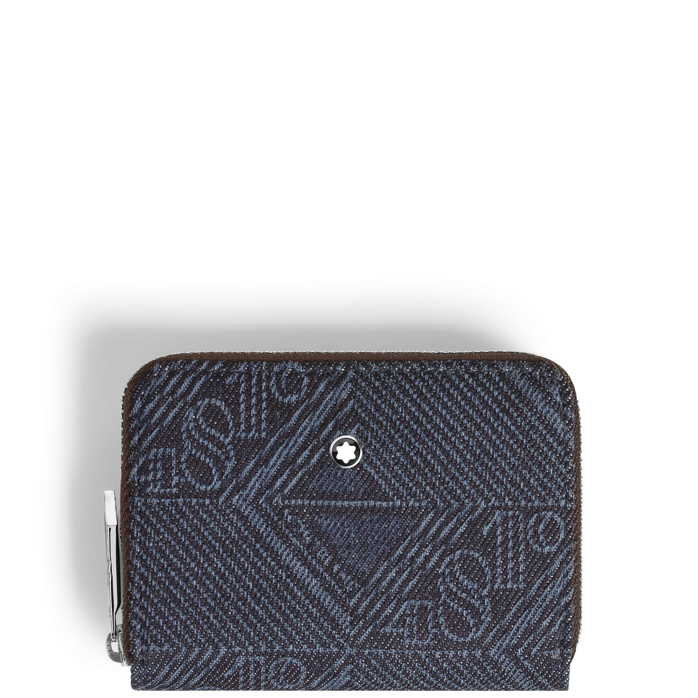 Portafoglio Mini 2 Tasche con Cerniera in Denim 4810