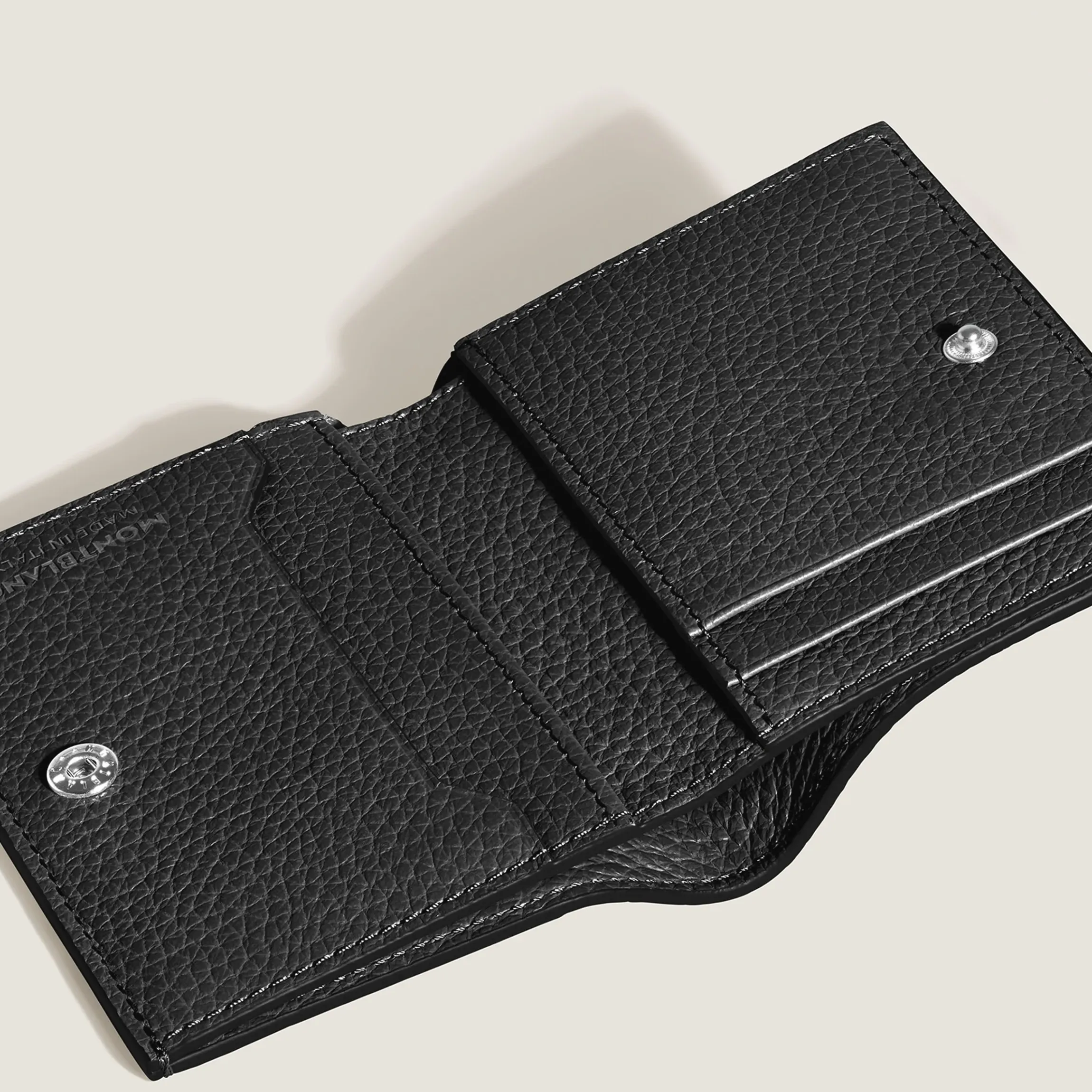 Portafoglio Mini 4 Tasche in Pelle con Grana