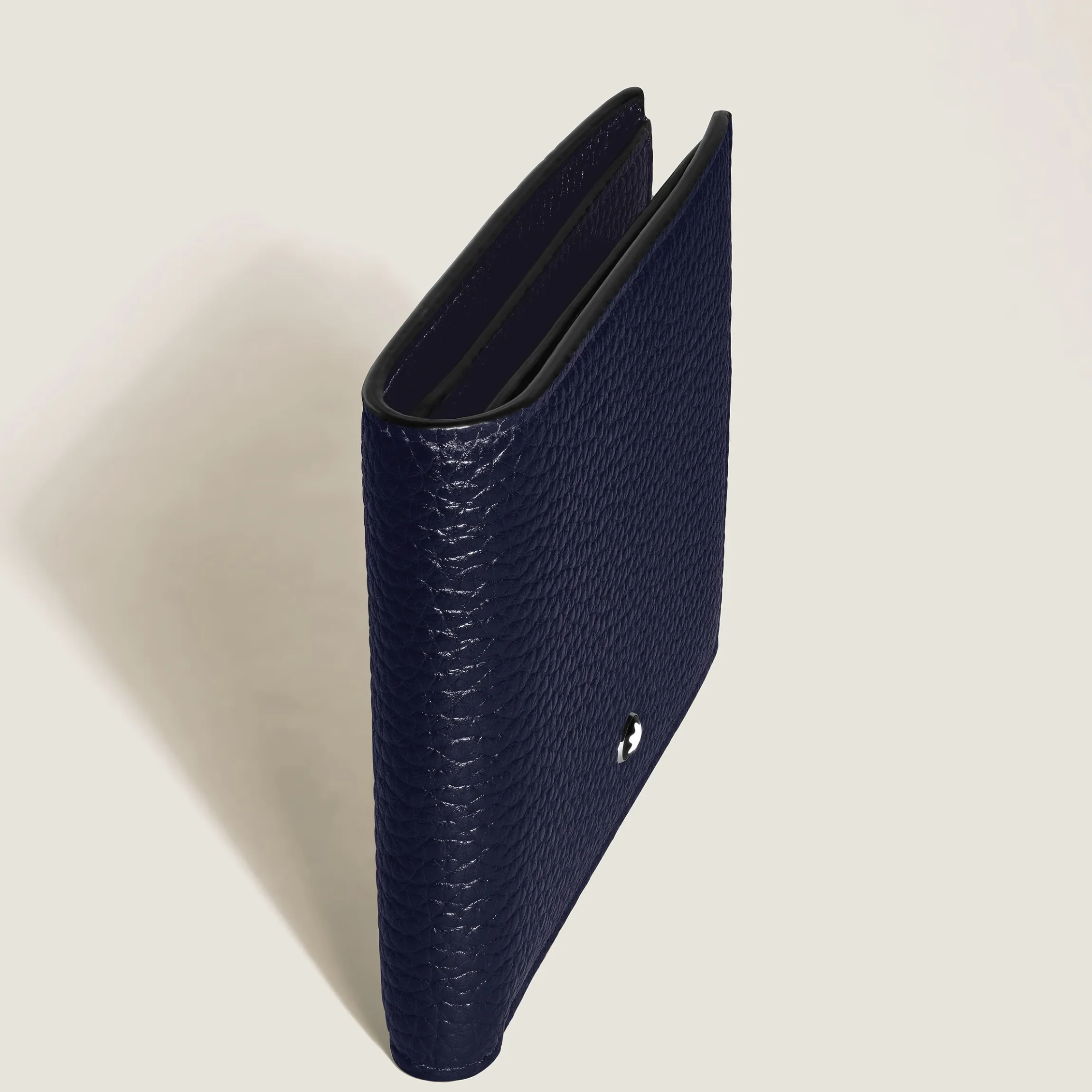 Portafoglio 8 Tasche in Pelle con Grana
