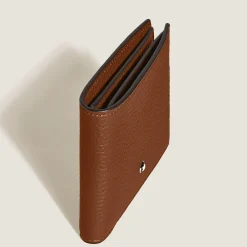 Portafoglio 6 Tasche in Pelle con Grana
