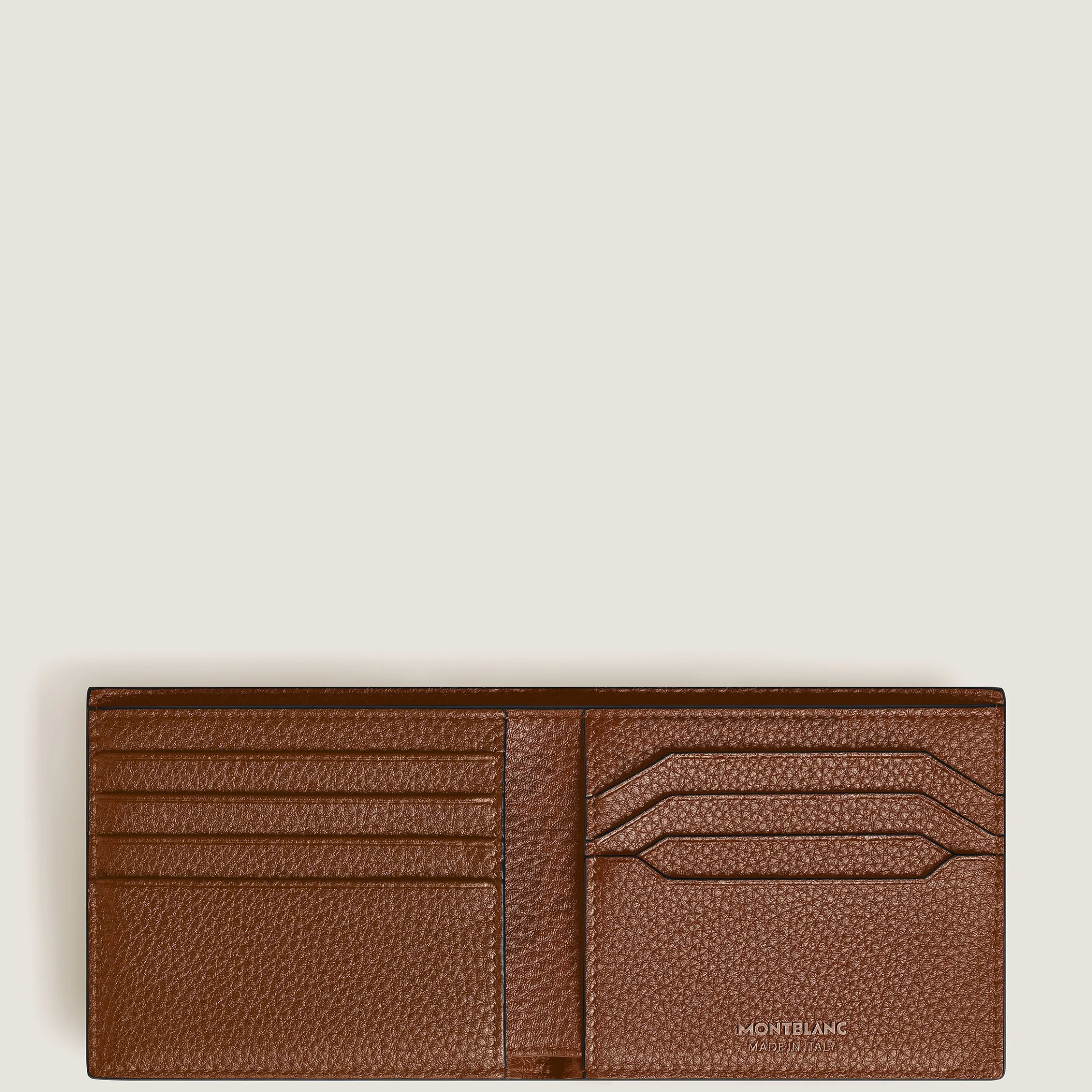 Portafoglio 8 Tasche in Pelle con Grana