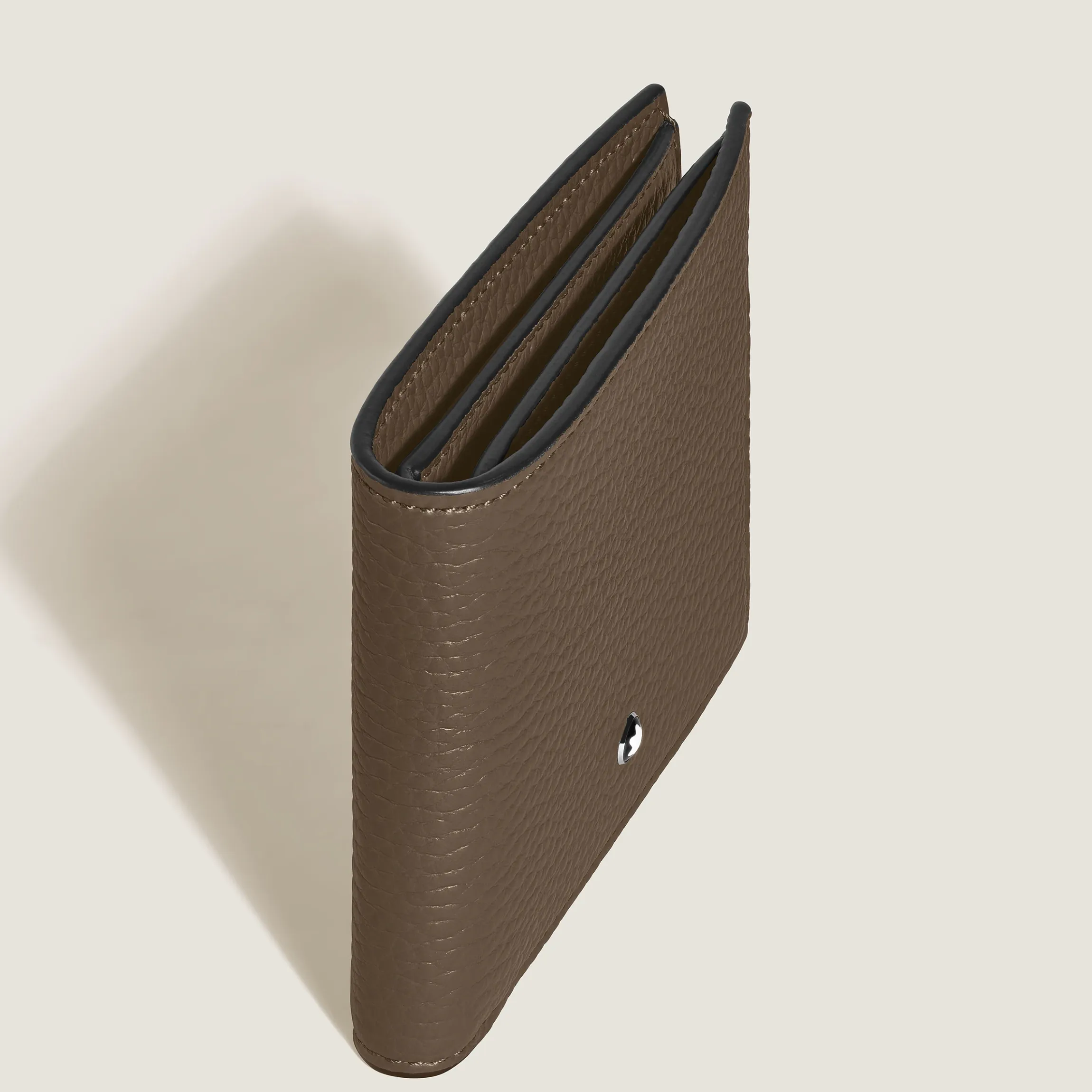 Portafoglio 6 Tasche in Pelle con Grana